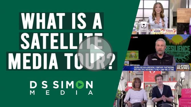 What is a satellite media tour